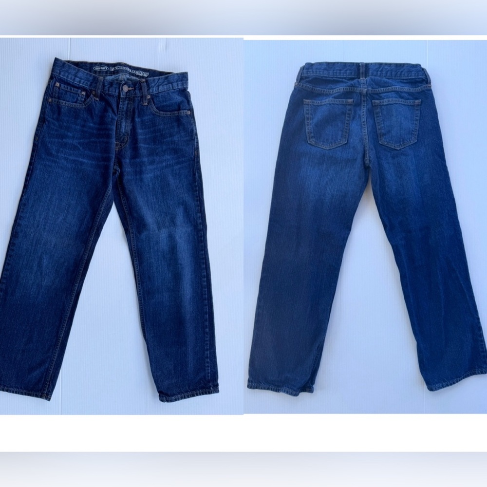 Old Navy Men’s Jeans Lot Bundle 2 Pairs Size 30x30 Blue Denim Cotton GREAT COND